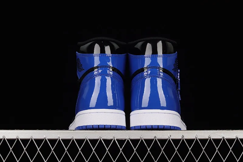 All categories Air Jordan Jordan series basketball shoes Air Jordan 1 High Air Jordan 1 Retro High AJ1 Joe 1 patent leather black and blue 555088-400